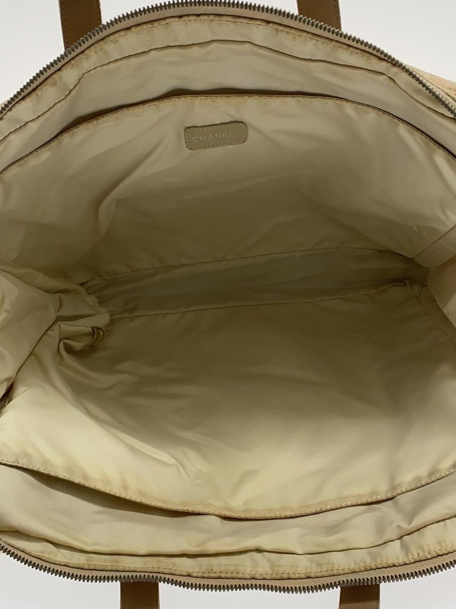 CHANEL Briefcase Nylon BEG 6