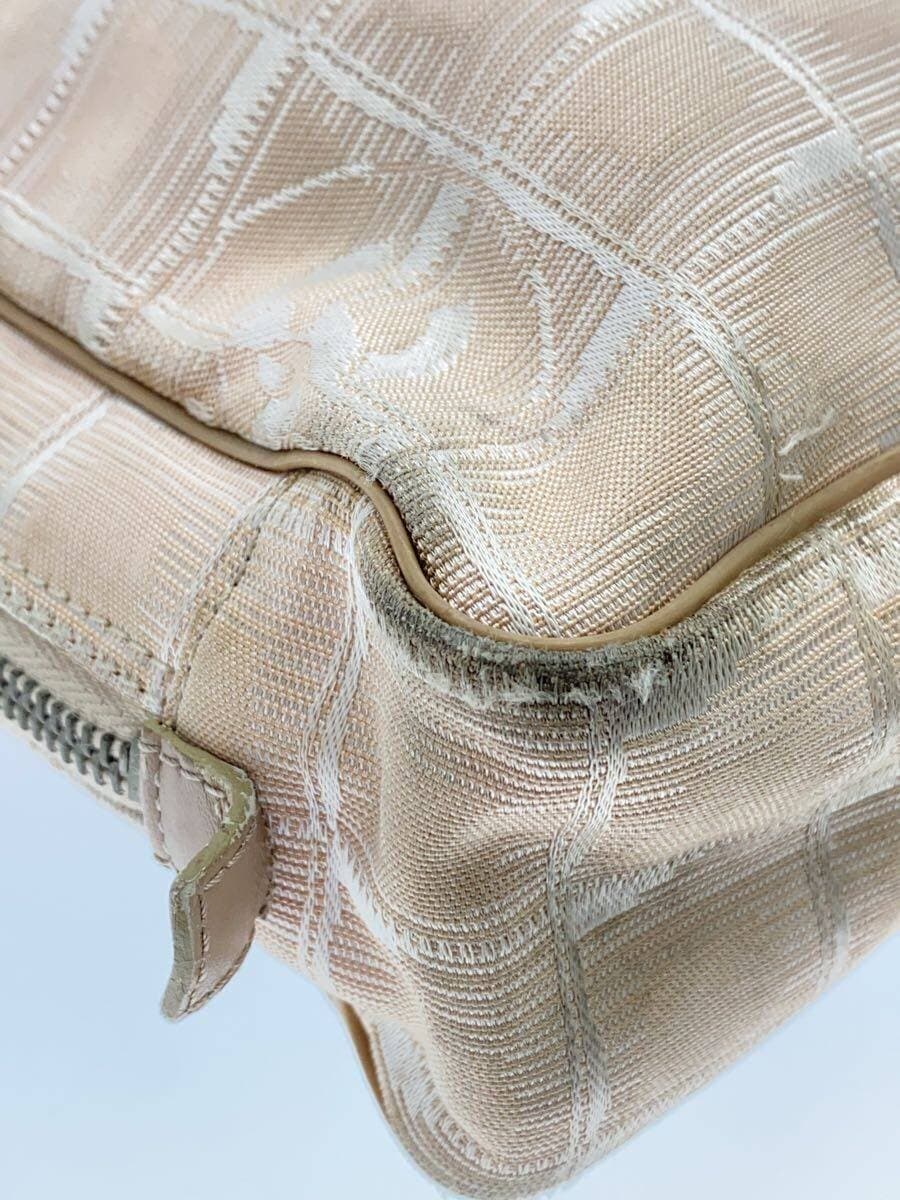 CHANEL Briefcase Nylon BEG 7