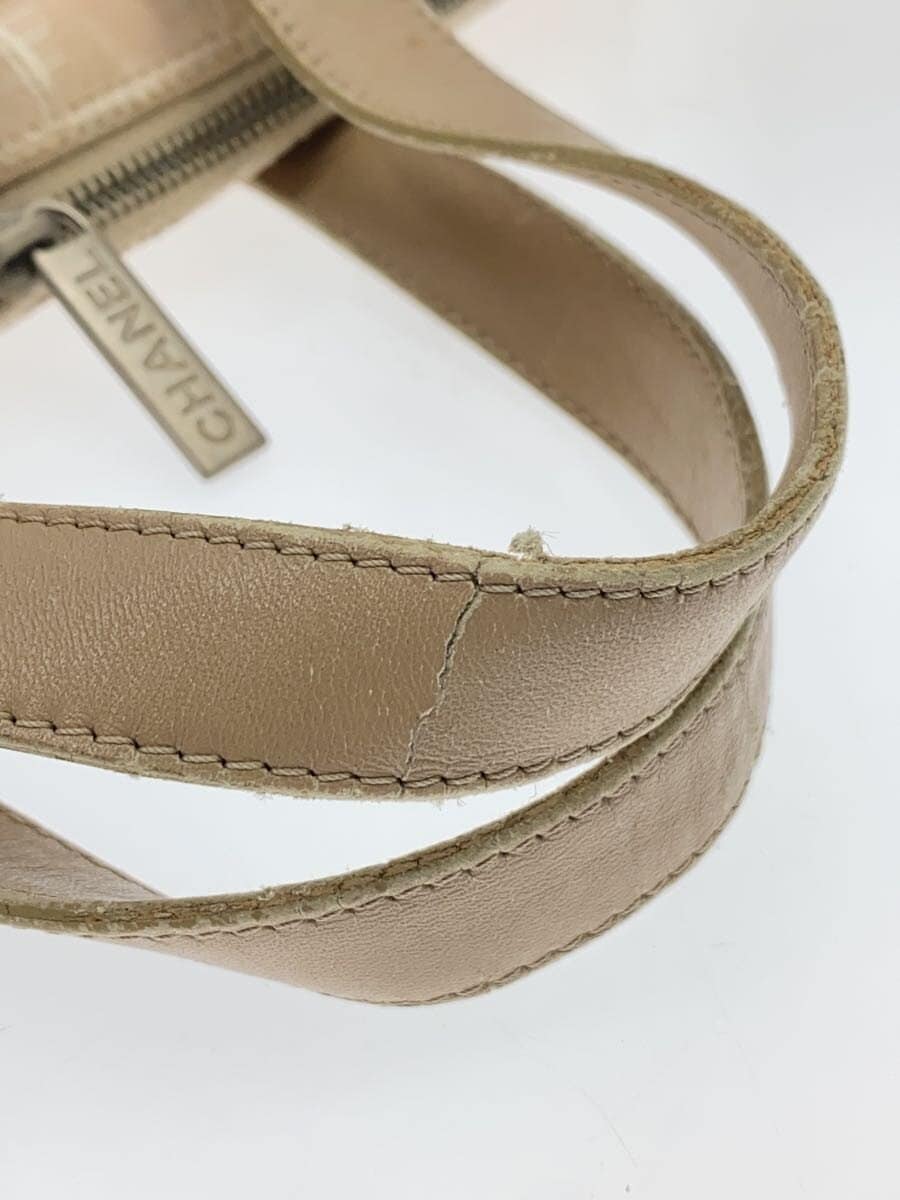 CHANEL Briefcase Nylon BEG 8