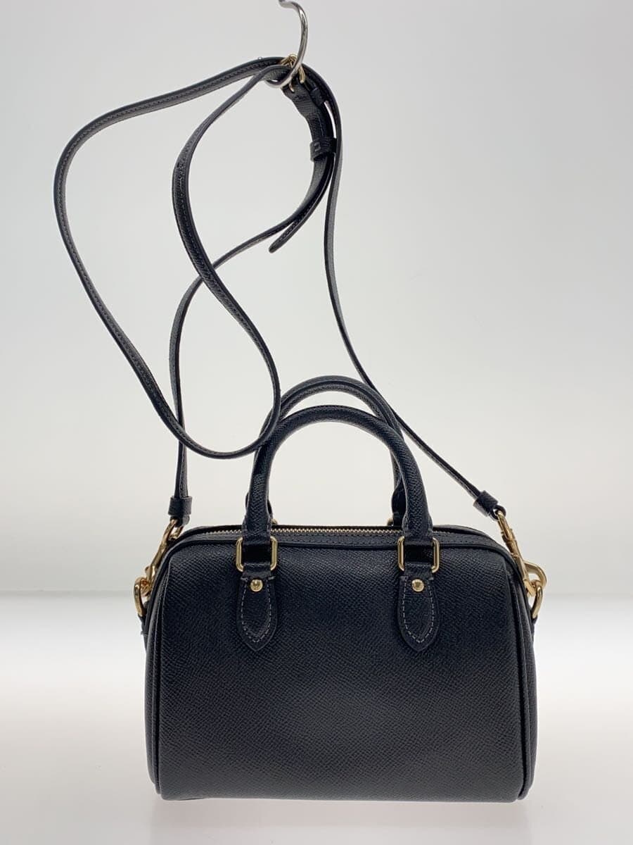 COACH Shoulder Bag Leather BLK CH157 3