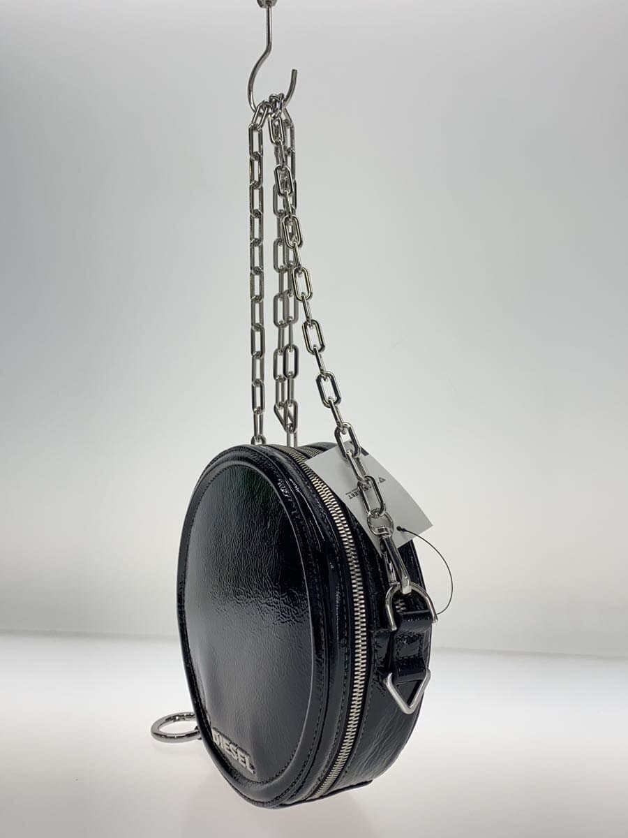 DIESEL Shoulder Bag Patent Leather BLK 2