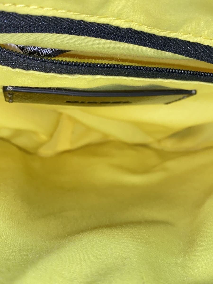 DIESEL Shoulder Bag Patent Leather BLK 6