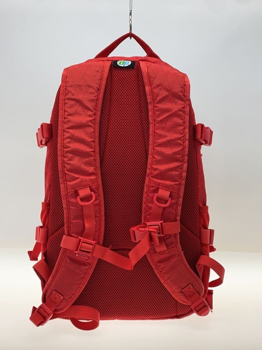Supreme 18FW Backpack - Red Backpack Nylon Red Shows signs of fading and 3