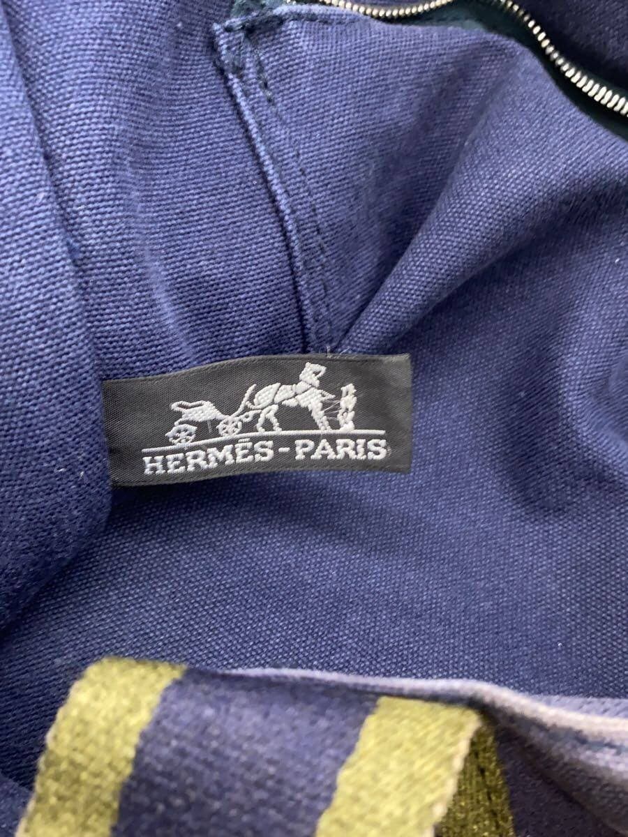 HERMES Tote Bag Cotton NVY 5