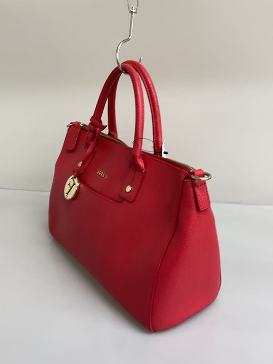 FURLA Handbag Leather RED Solid 2