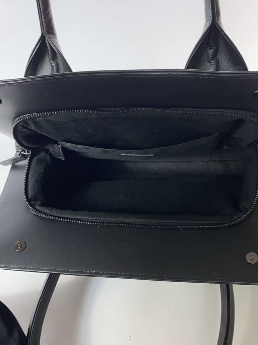 Y’s25SS Handbag Cowhide BLK All Over Pattern YP-I03-719 6