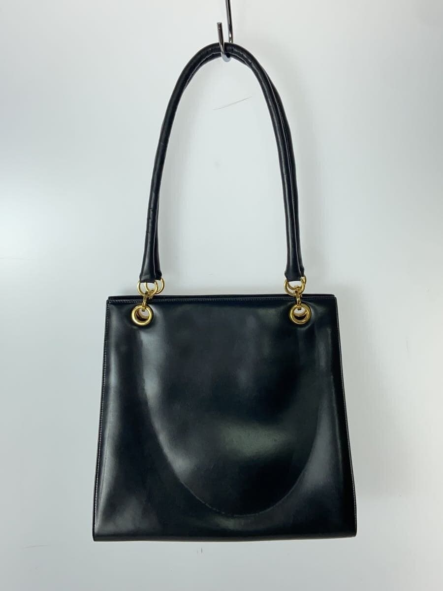 Salvatore Ferragamo Handbag Leather BLK Solid 3