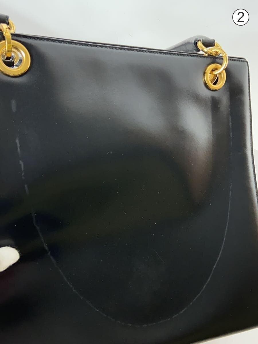 Salvatore Ferragamo Handbag Leather BLK Solid 8