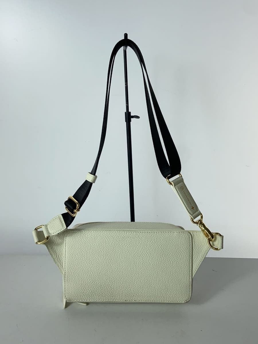 CASTELBAJAC Cannele Canele Shoulder Bag Cowhide WHT Solid 035921 3