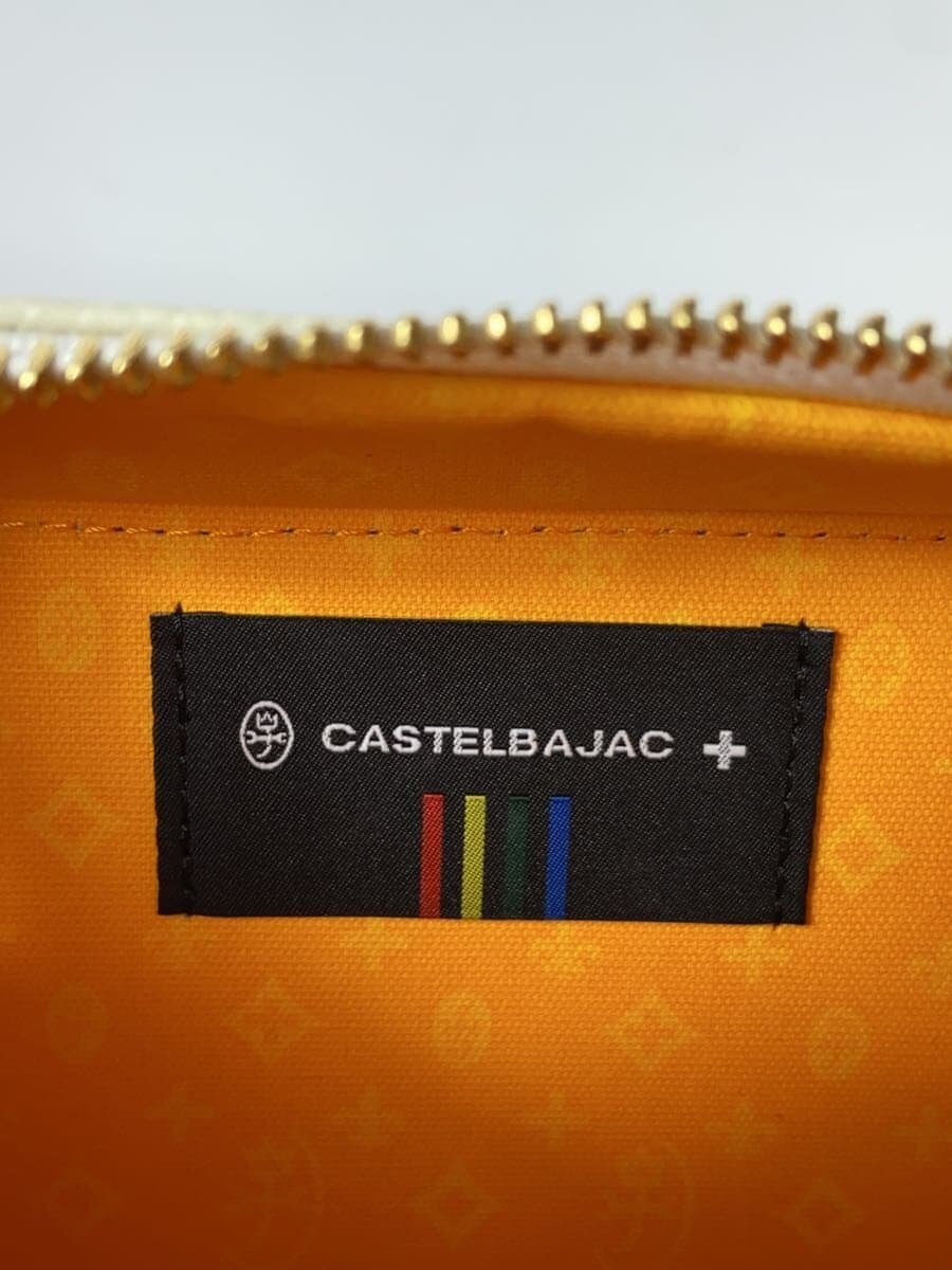 CASTELBAJAC Cannele Canele Shoulder Bag Cowhide WHT Solid 035921 5