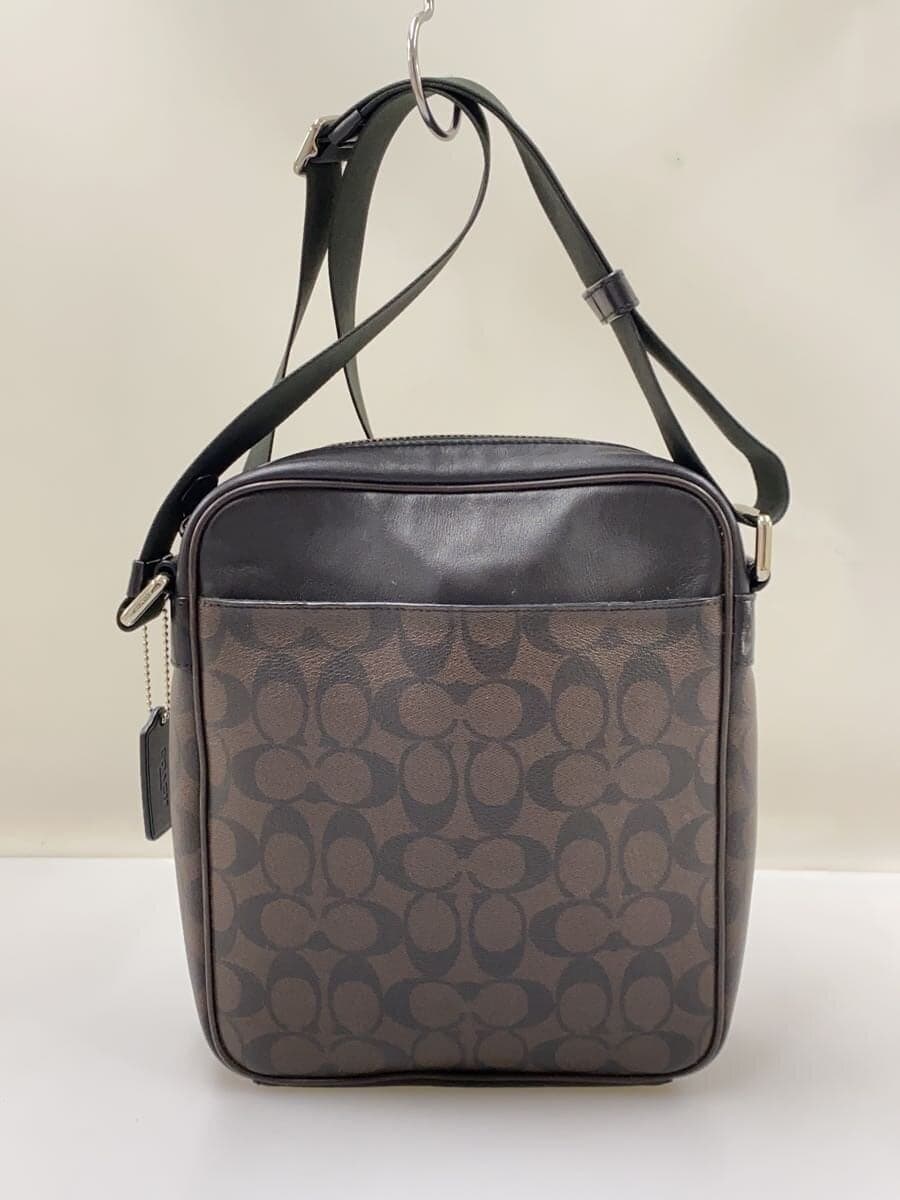 COACH Shoulder Bag_Signature Leather BLK All-Over Print F54788 3