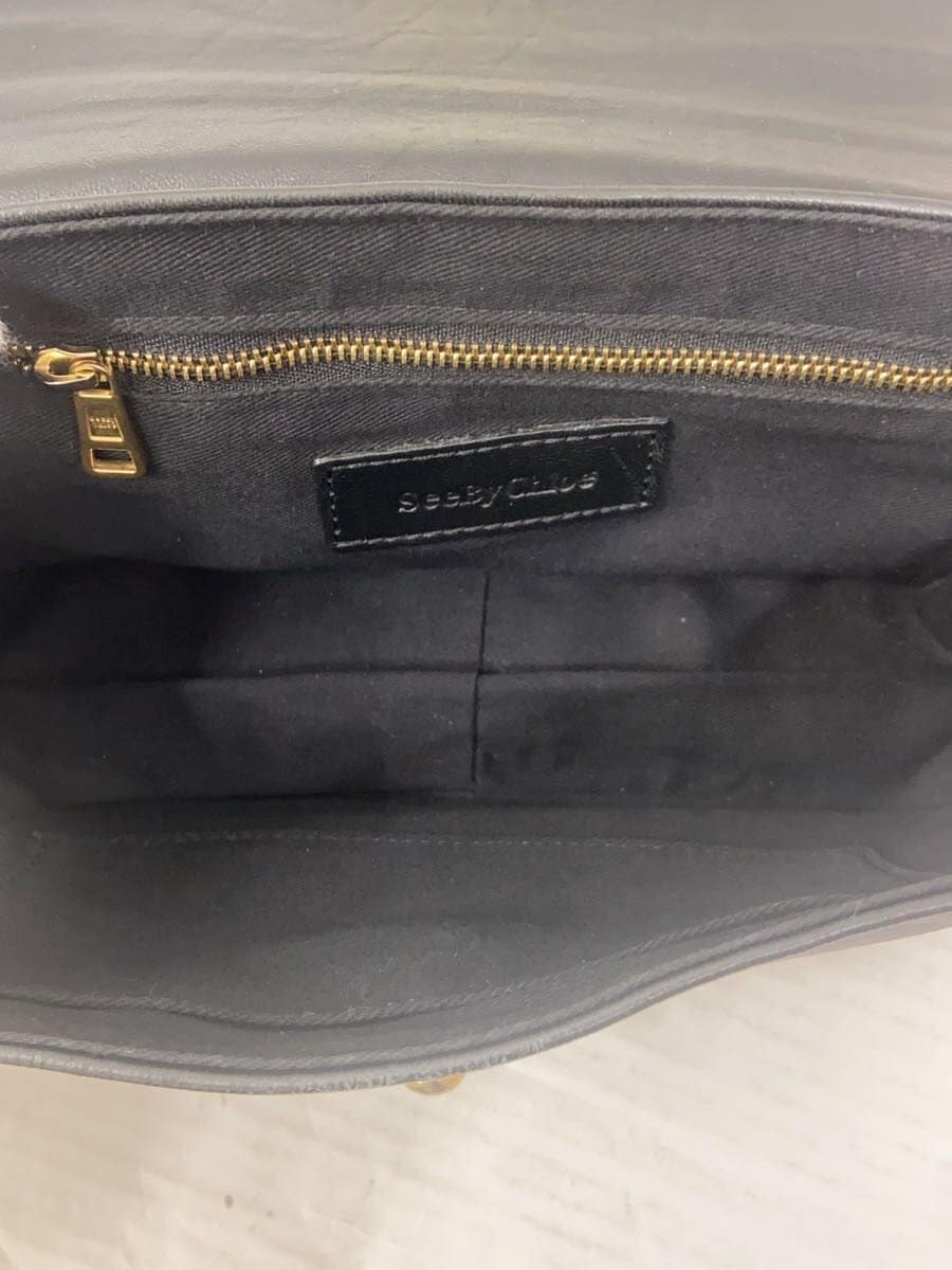 SEE BY CHLOE Shoulder Bag Leather BLK 6