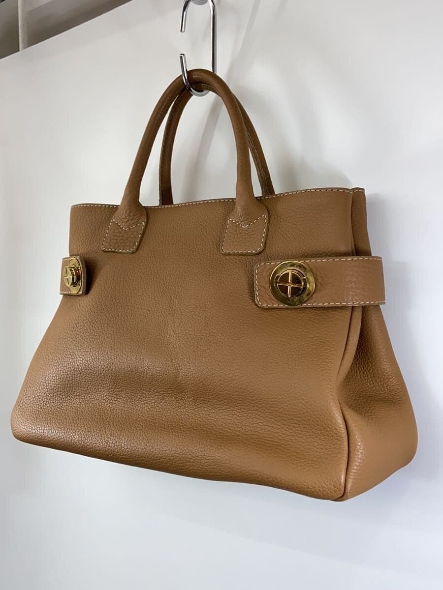BARNEYS NEWYORK Tote Bag Leather BRW Solid 2