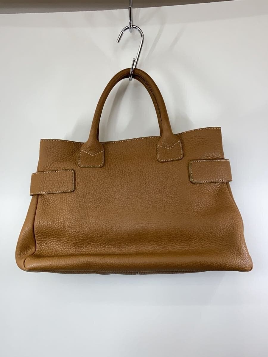 BARNEYS NEWYORK Tote Bag Leather BRW Solid 3