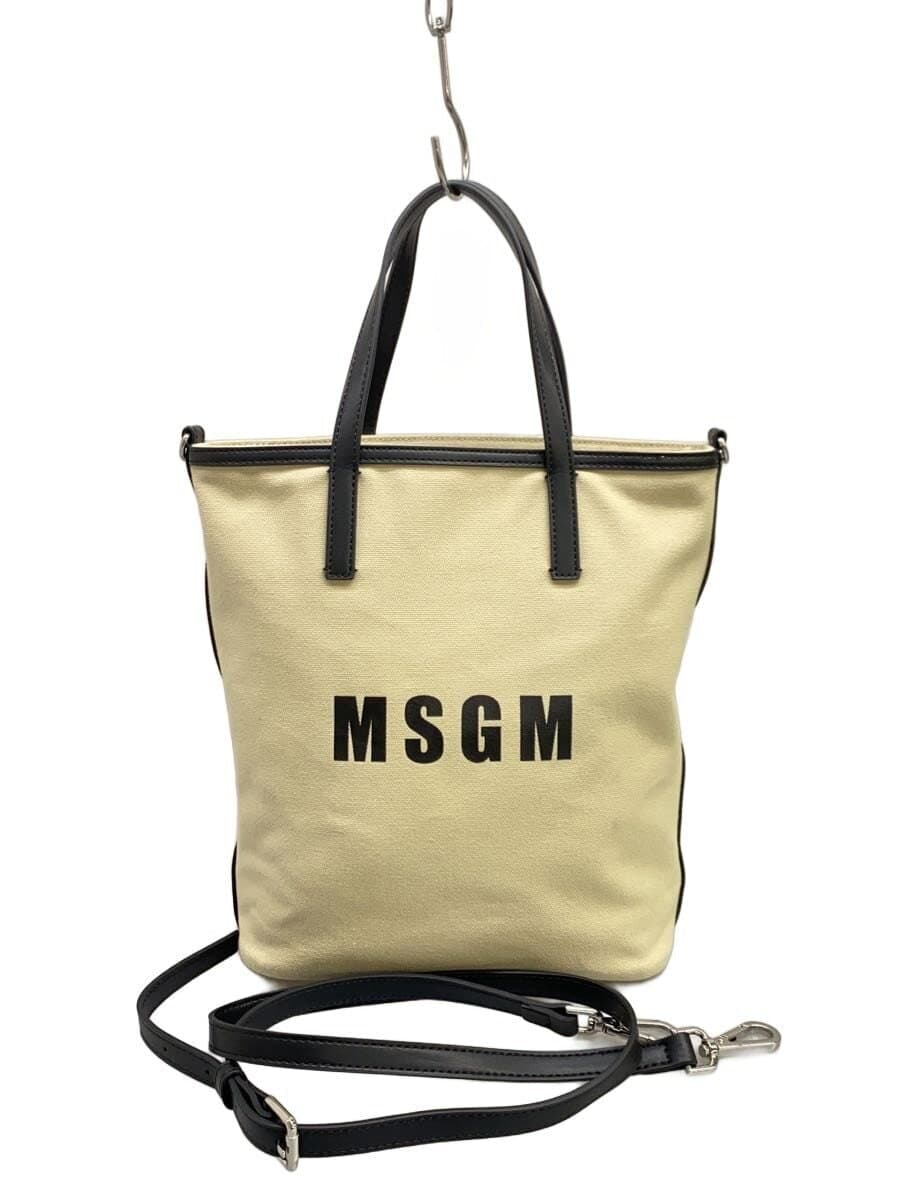 MSGM Handbag Canvas BEG