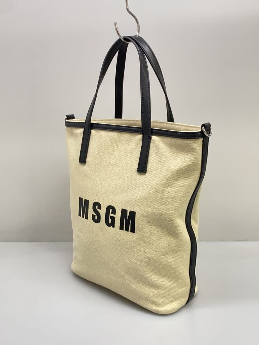 MSGM Handbag Canvas BEG 2