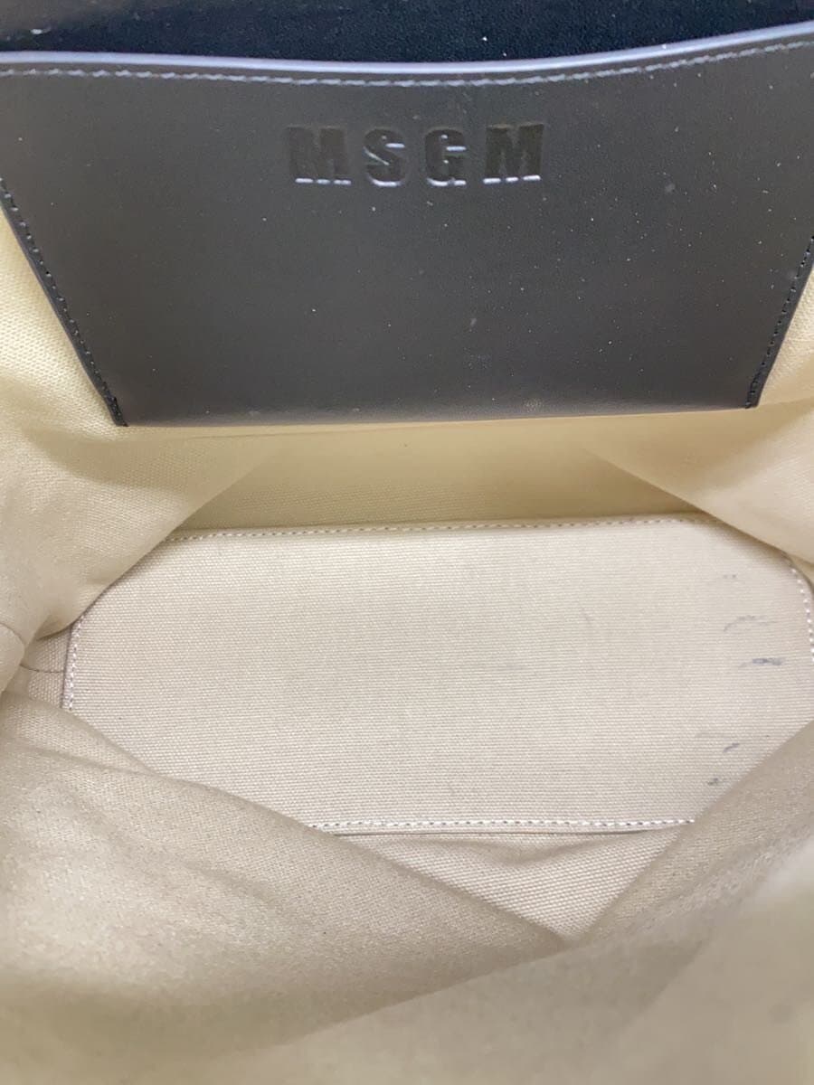 MSGM Handbag Canvas BEG 6