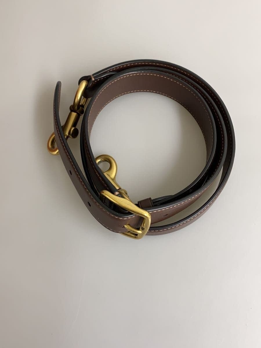 COACH Shoulder Bag Leather RED Solid CD938 7