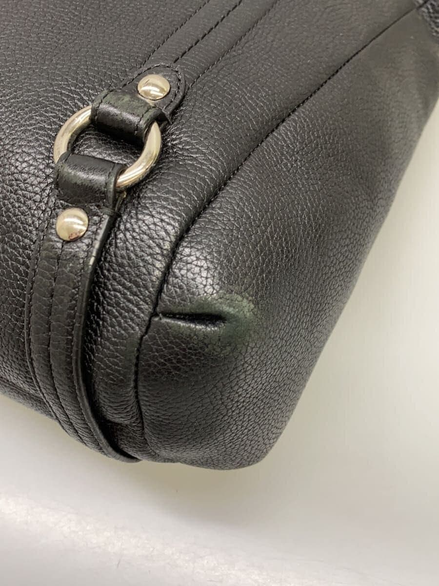 COACH Handbag Leather BLK Solid F17566 7