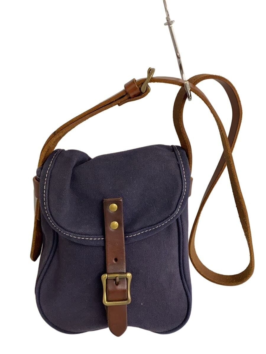 SLOW Shoulder Bag Canvas NVY Solid
