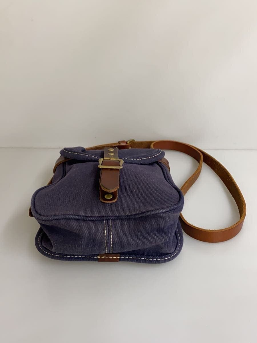 SLOW Shoulder Bag Canvas NVY Solid 4