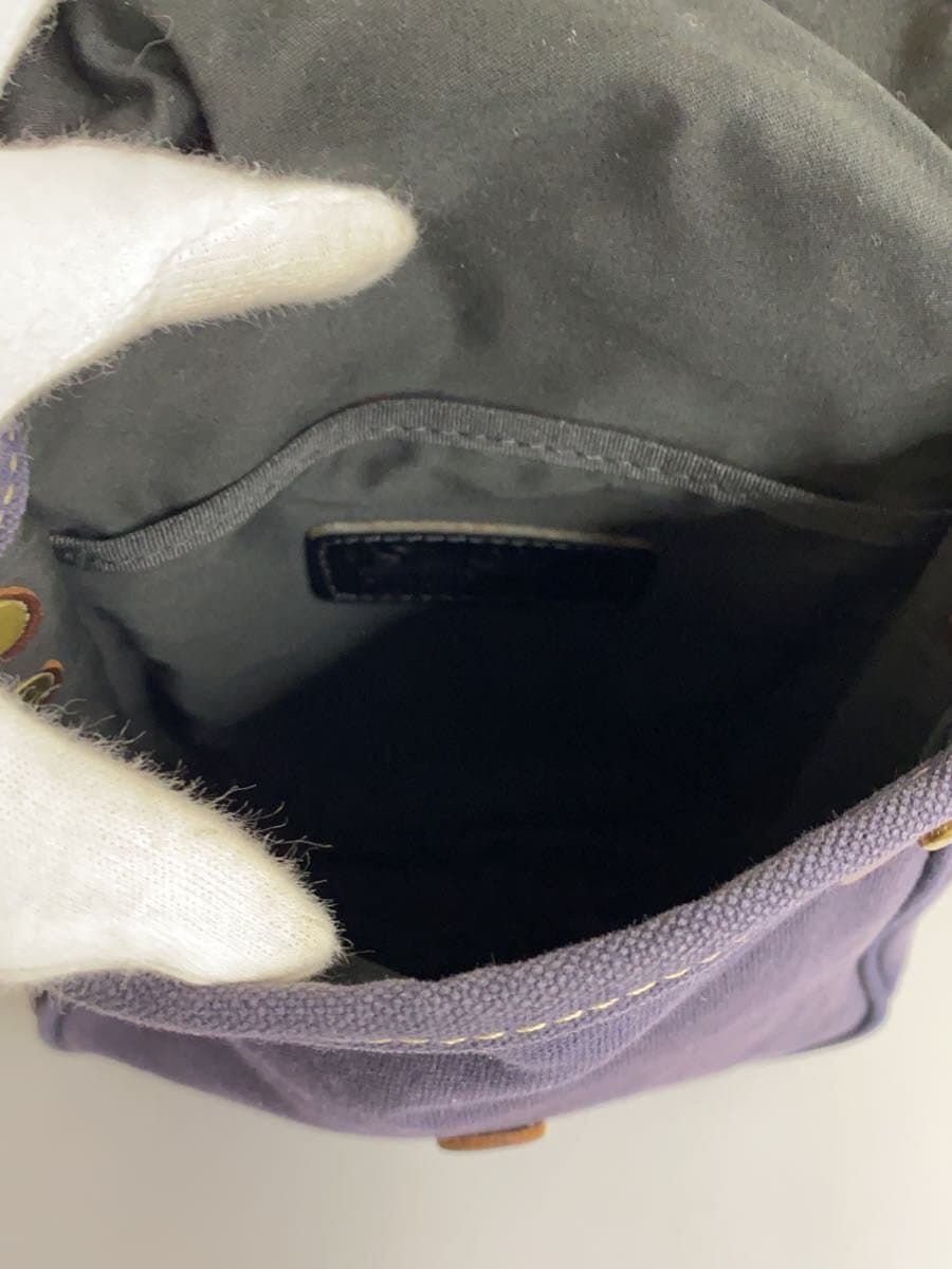 SLOW Shoulder Bag Canvas NVY Solid 6