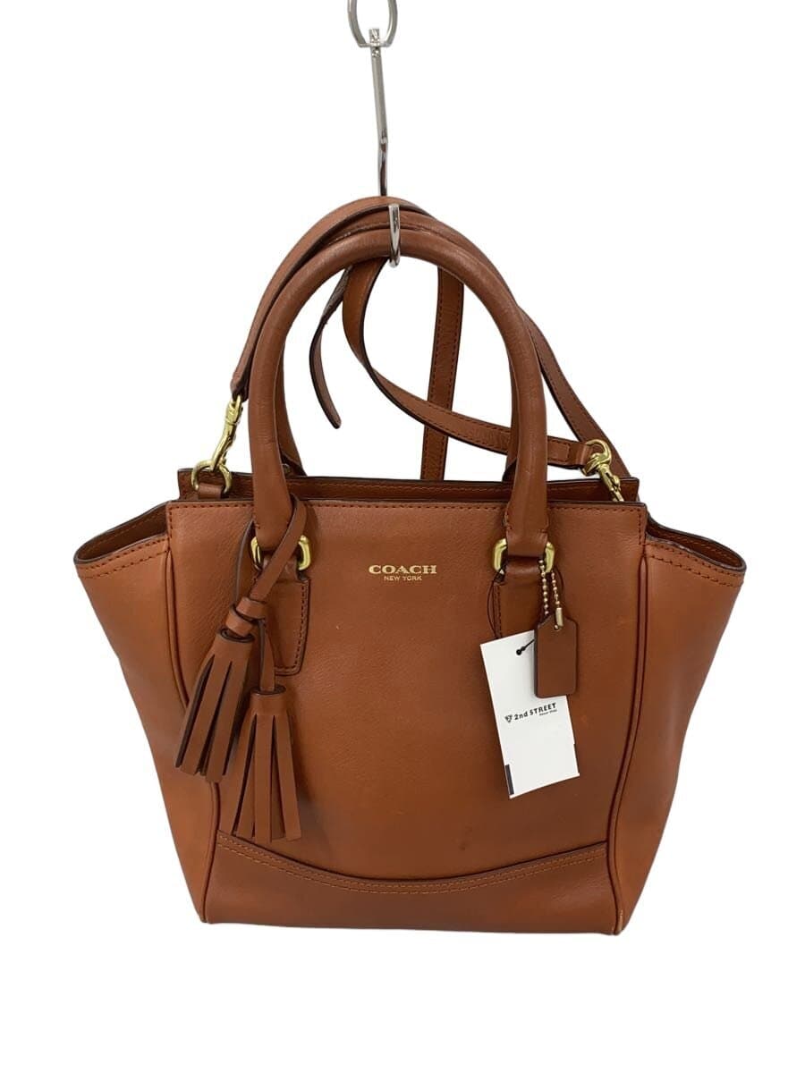 COACH Handbag Leather BRW Solid