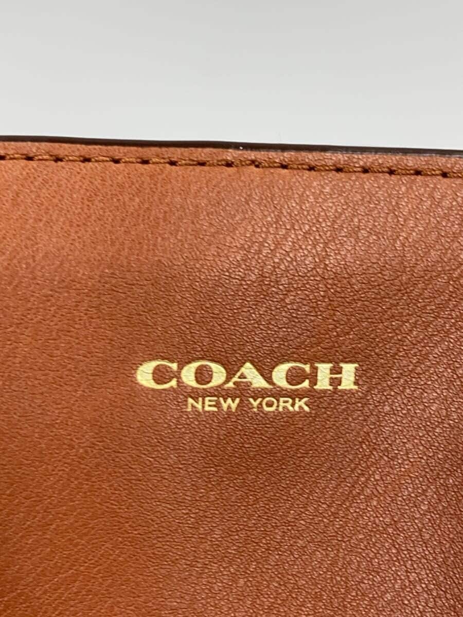 COACH Handbag Leather BRW Solid 5