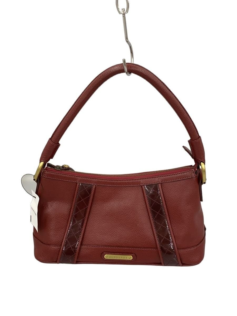 BURBERRY Handbag Leather BRD Solid