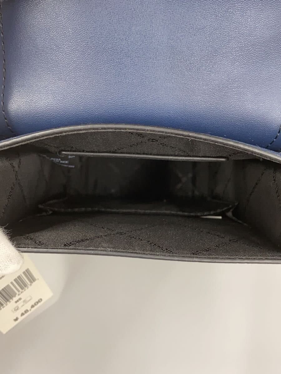 MICHAEL KORS Shoulder Bag Leather NVY Solid 6