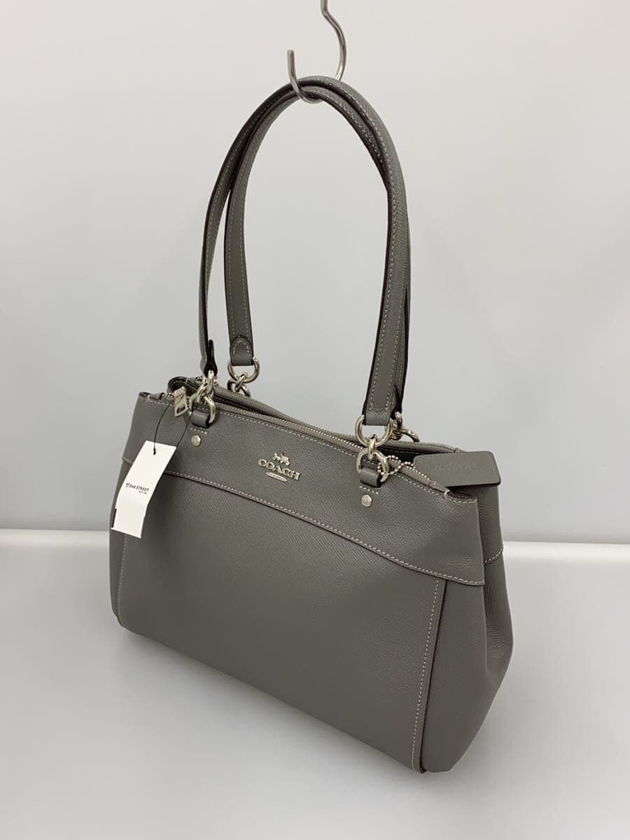 COACH Brooke Carry All Leather GRY Solid 2