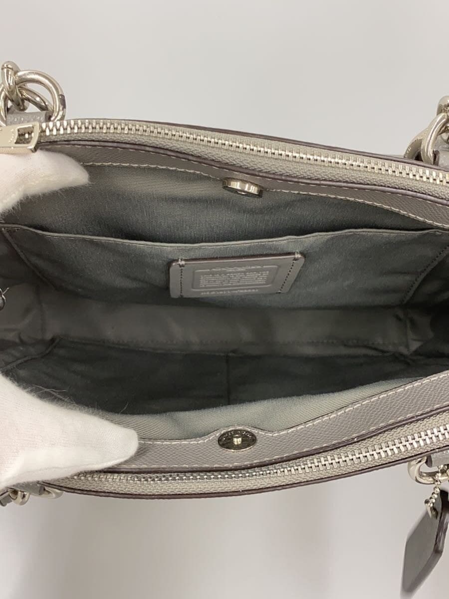 COACH Brooke Carry All Leather GRY Solid 6