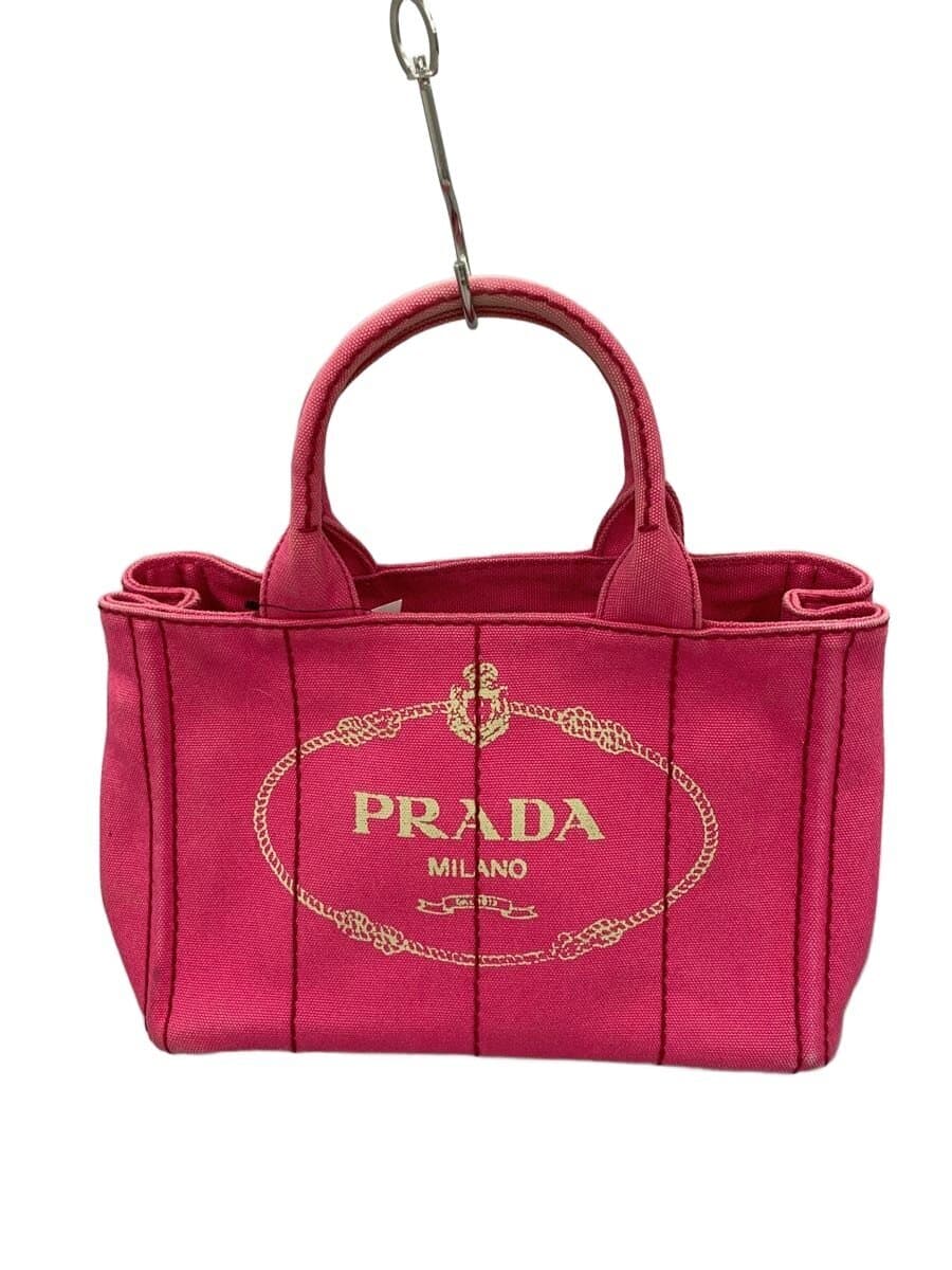PRADA Handbag Canvas PNK 1BG642