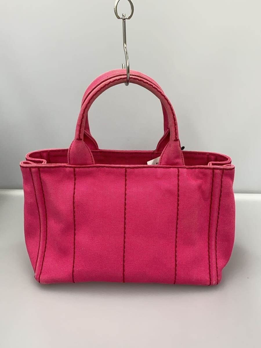 PRADA Handbag Canvas PNK 1BG642 3