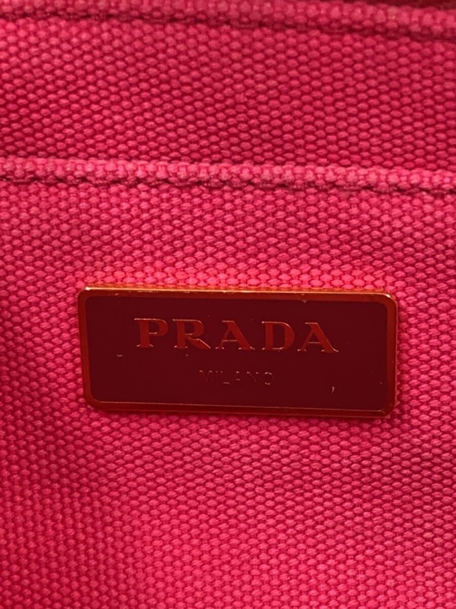 PRADA Handbag Canvas PNK 1BG642 5