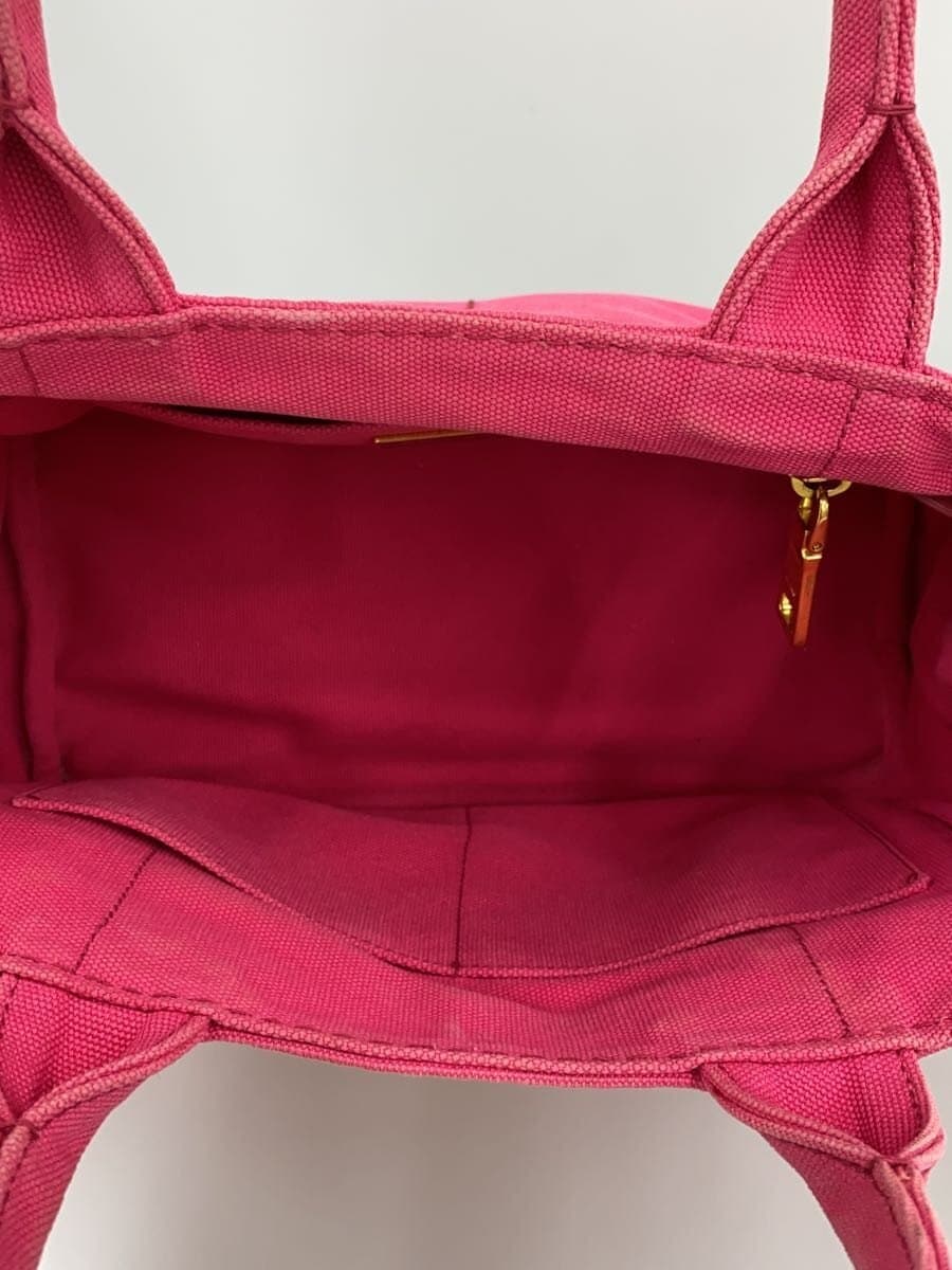 PRADA Handbag Canvas PNK 1BG642 6