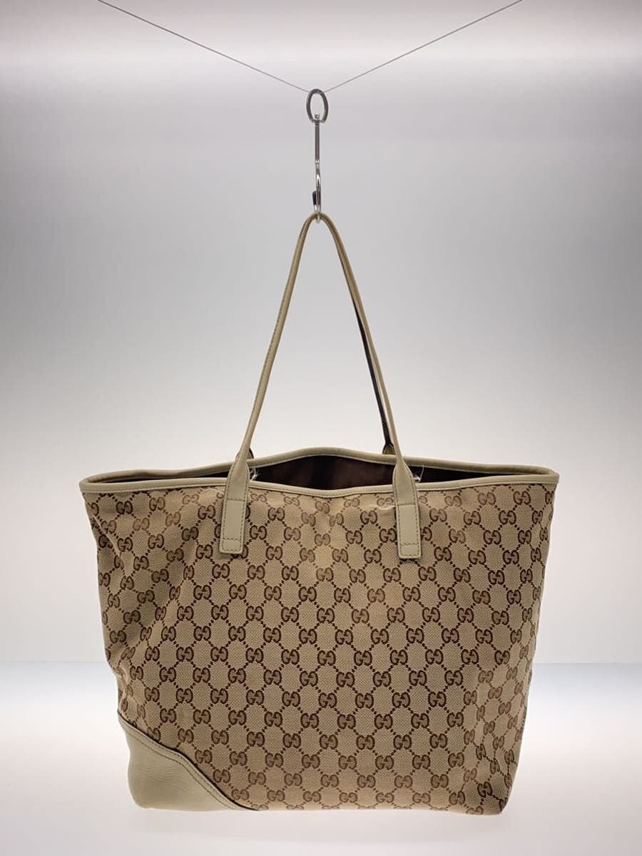 GUCCI Tote Bag_New Britt_GG Canvas Canvas WHT 169946 KQWFG 9761 3
