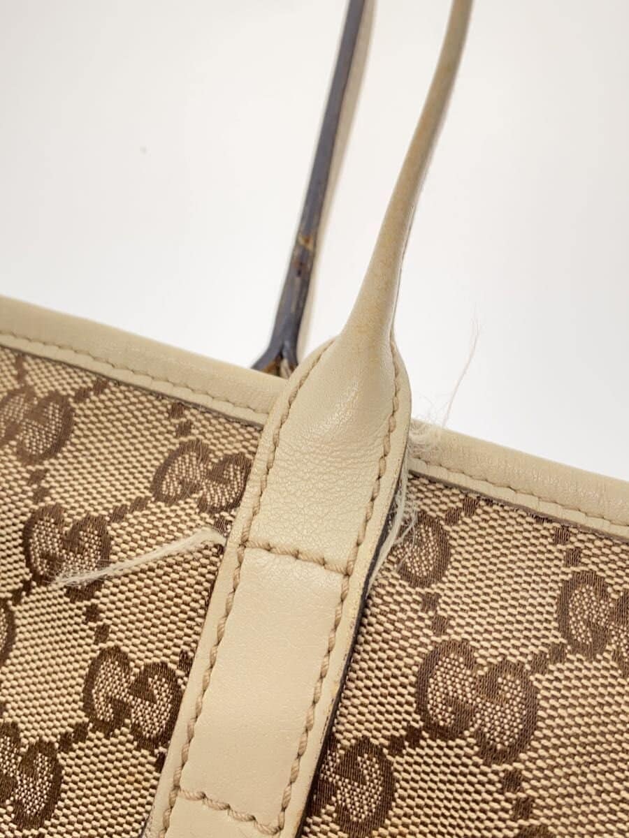 GUCCI Tote Bag_New Britt_GG Canvas Canvas WHT 169946 KQWFG 9761 9