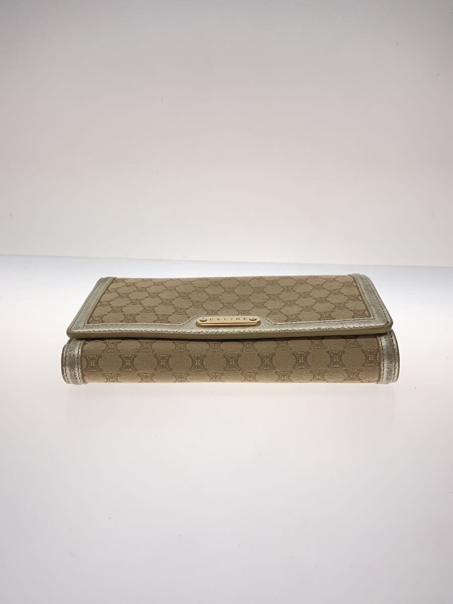 CELINE Shoulder Bag Canvas Beige All-over Pattern 4