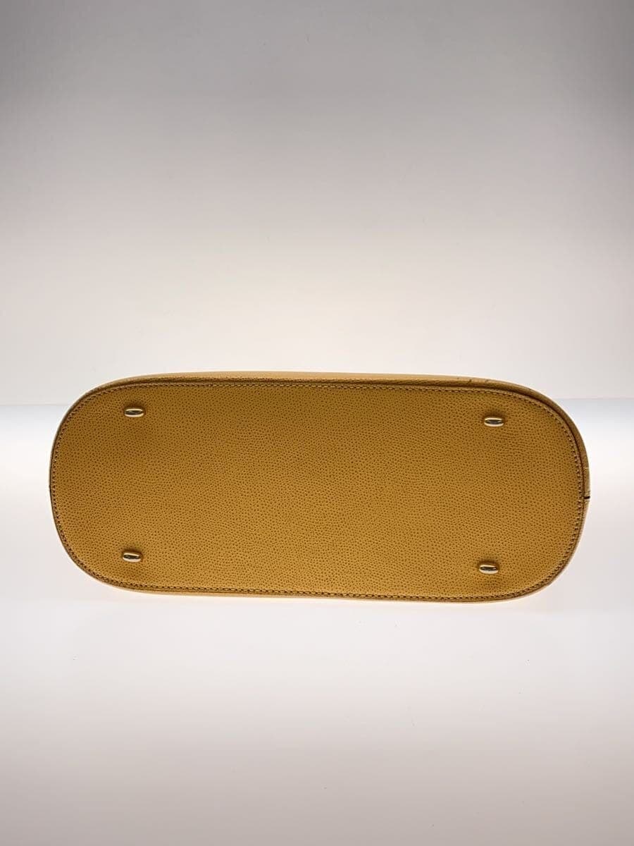 CELINE Shoulder Bag Leather YLW 4