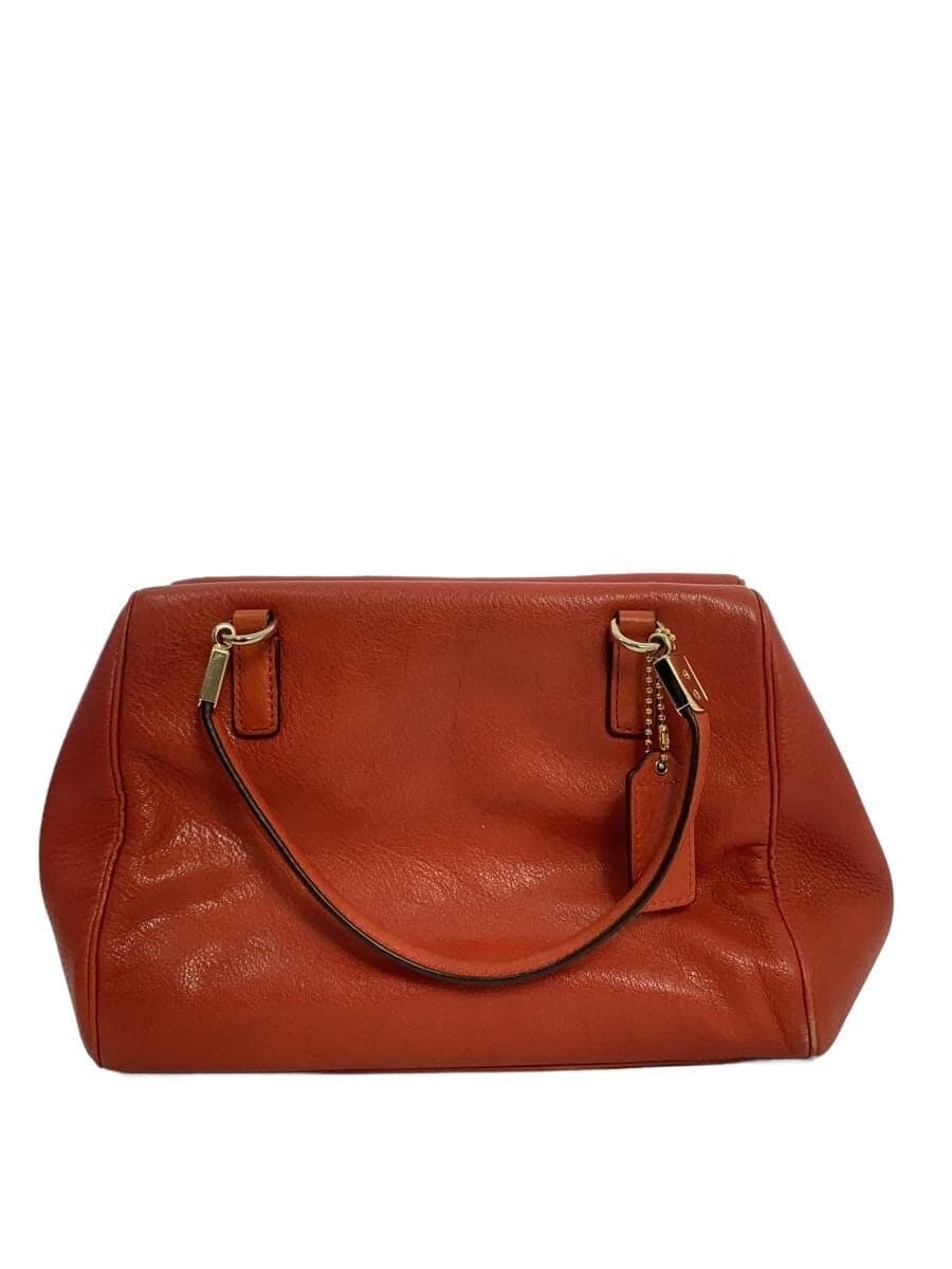 COACH Shoulder Bag Leather RED Solid F30565