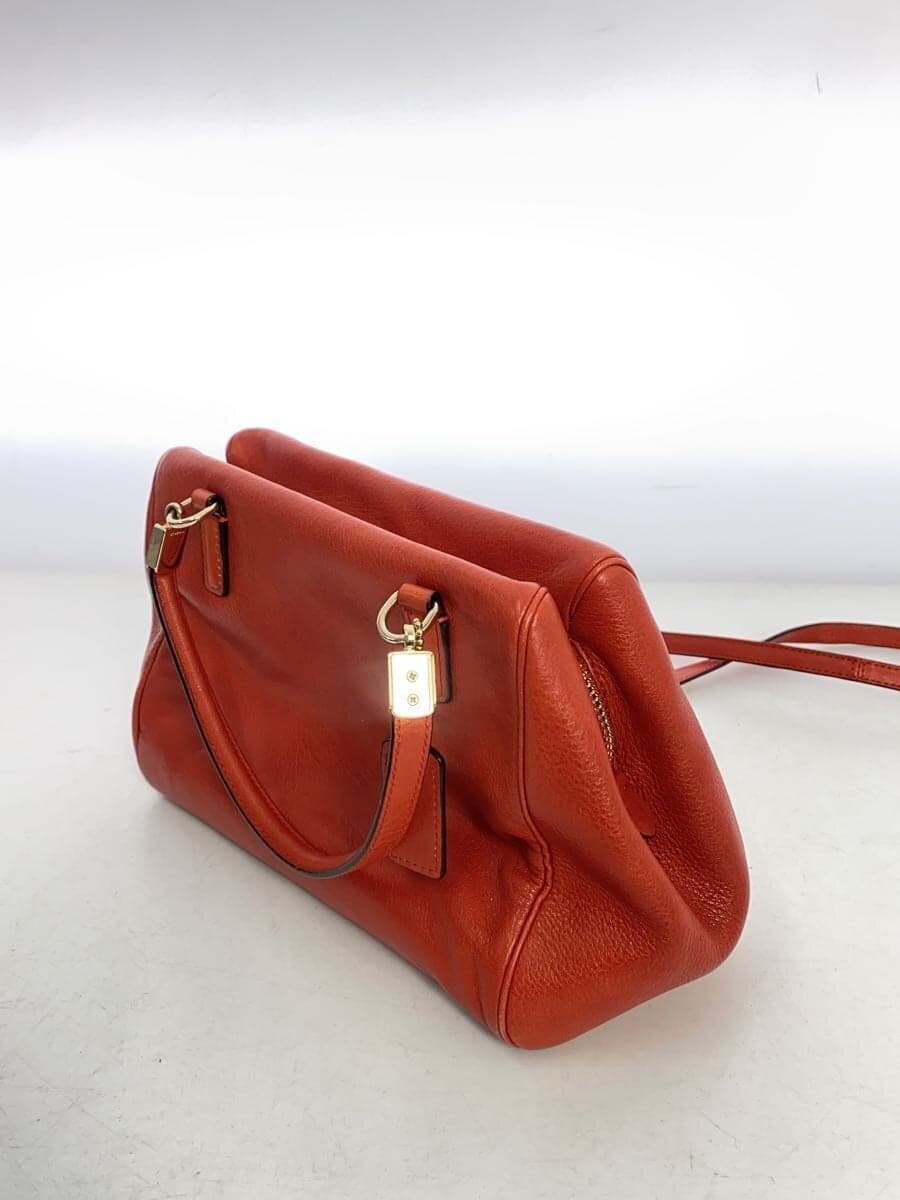 COACH Shoulder Bag Leather RED Solid F30565 2