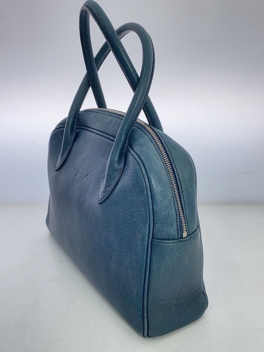 agnes b. Handbag Leather BLU 2