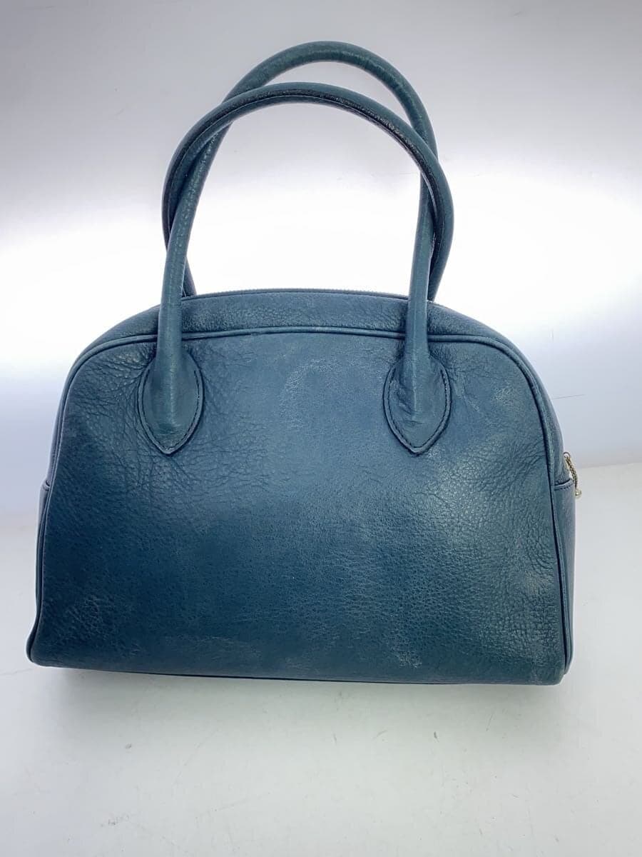 agnes b. Handbag Leather BLU 3
