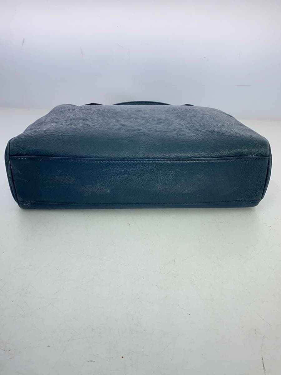 agnes b. Handbag Leather BLU 4