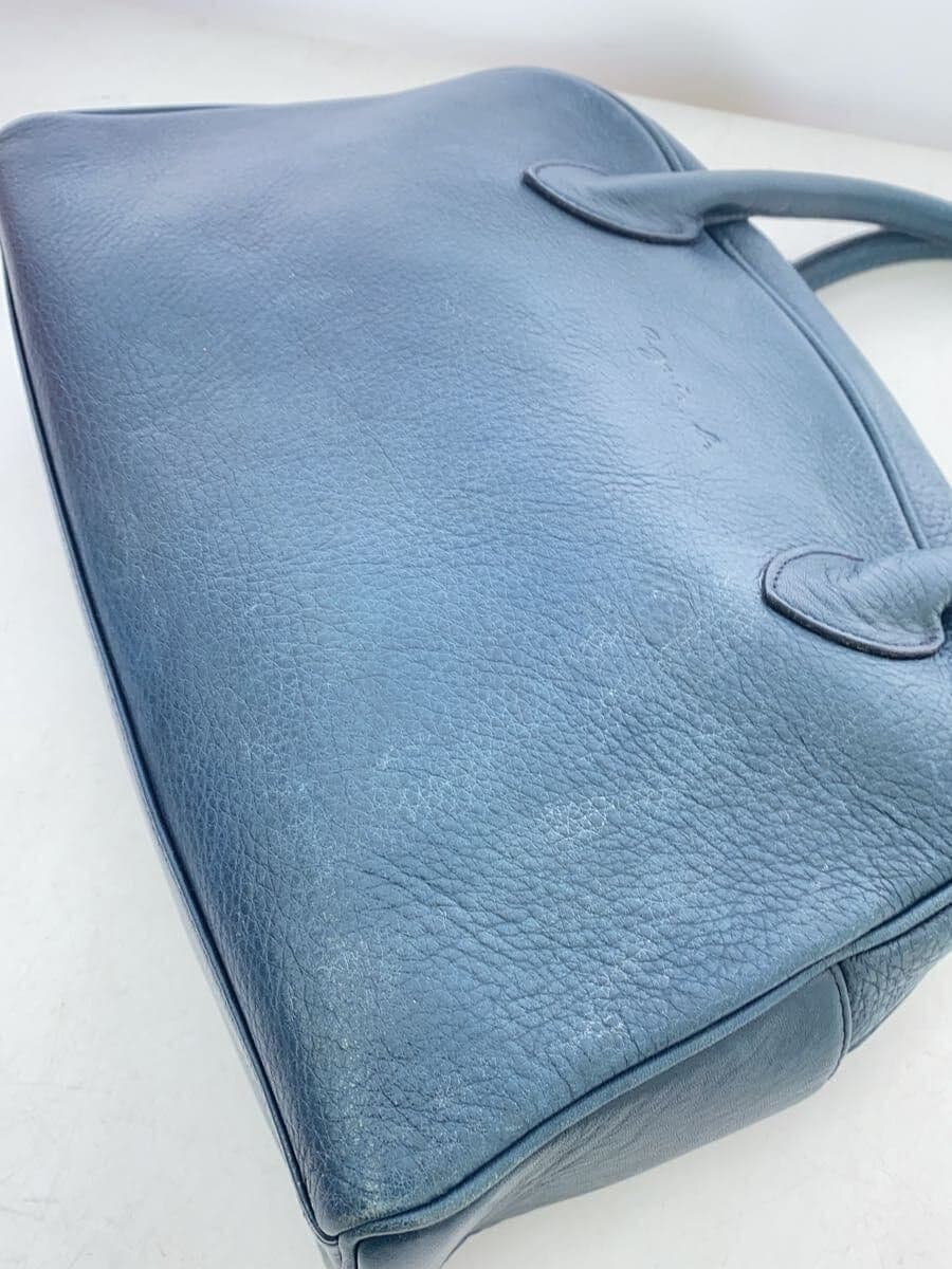 agnes b. Handbag Leather BLU 7