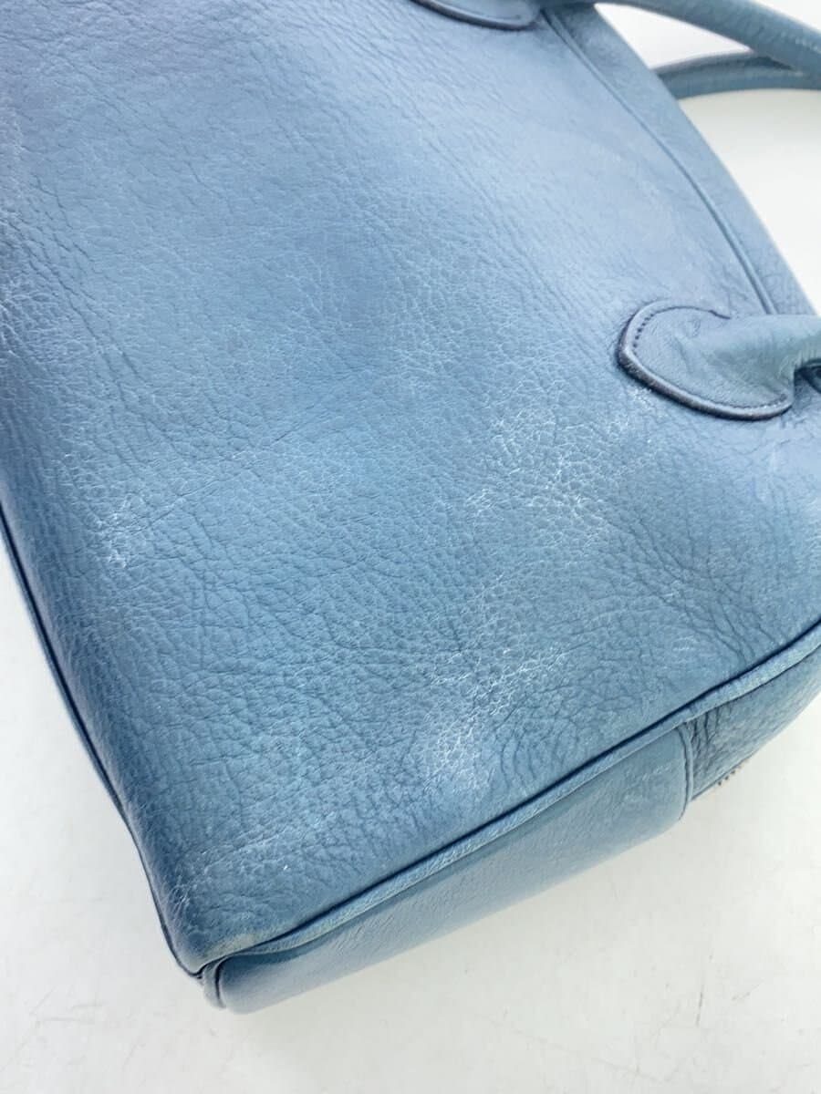 agnes b. Handbag Leather BLU 8