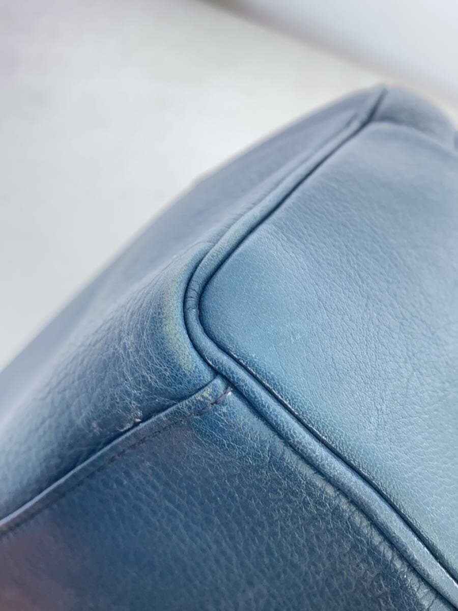 agnes b. Handbag Leather BLU 9