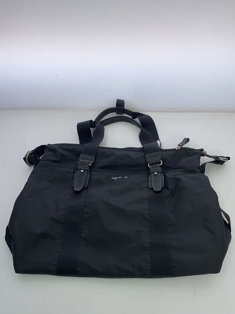 agnes b. Tote Bag BLK Solid 7