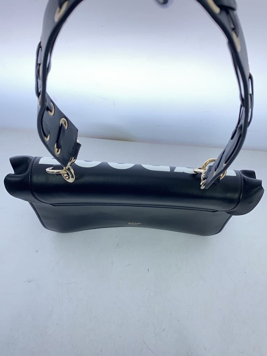 RED VALENTINO Shoulder Bag Leather BLK 4